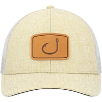 Men's Avid Tan/White Lay Day Trucker Snapback Hat