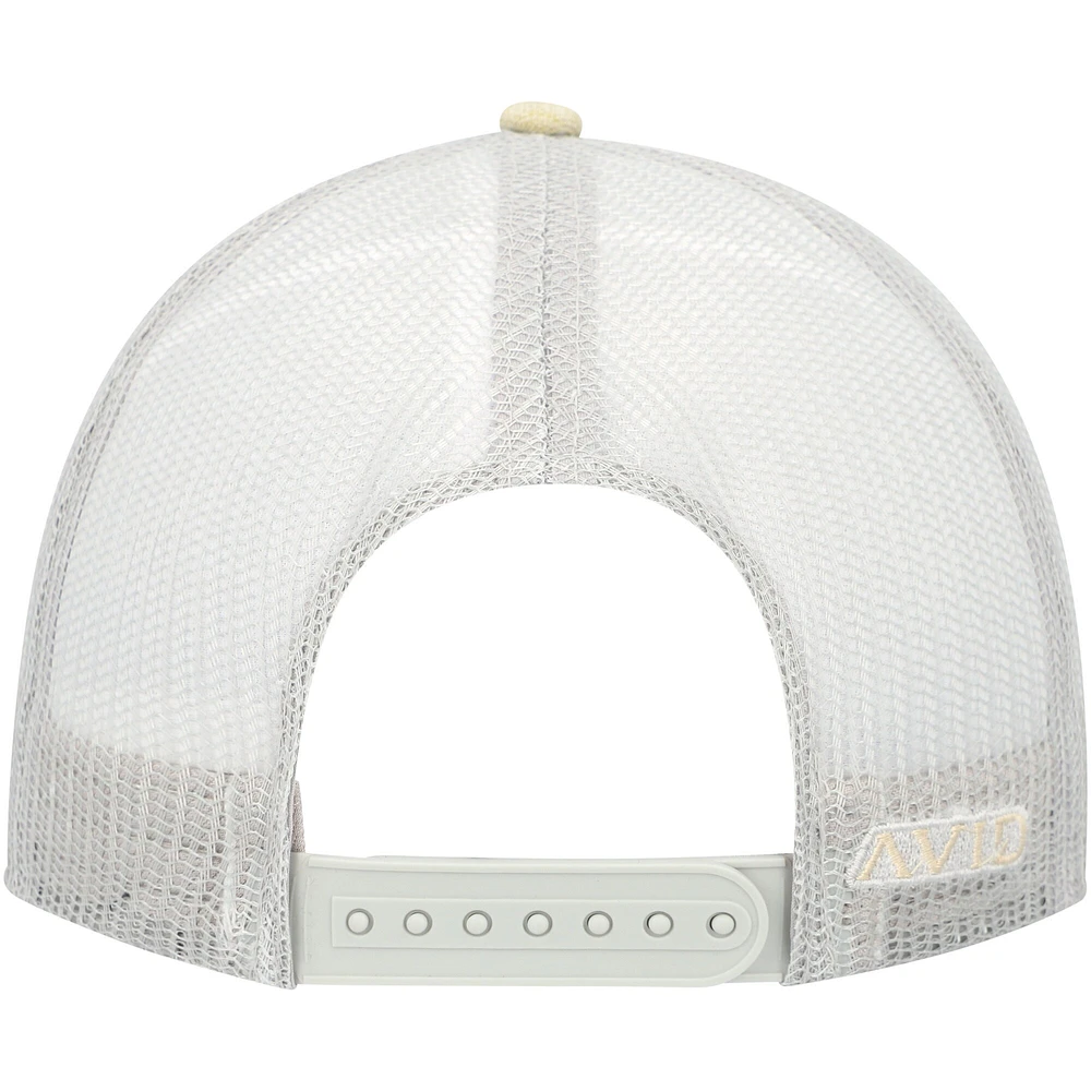 Men's Avid Tan/White Lay Day Trucker Snapback Hat