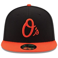 Baltimore Orioles New Era Authentic Collection On Field 59FIFTY - Fitted Structured Hat Black/Orange