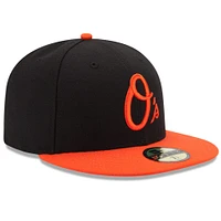 Baltimore Orioles New Era Authentic Collection On Field 59FIFTY - Fitted Structured Hat Black/Orange