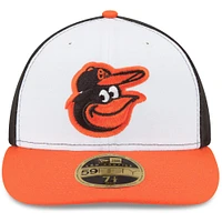 Baltimore Orioles New Era Home Authentic Collection On-Field Low Profile 59FIFTY - Fitted Hat White/Orange