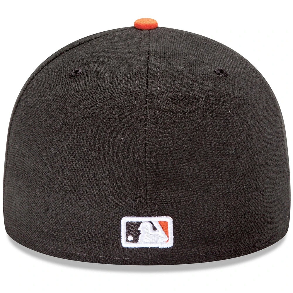 Baltimore Orioles New Era Home Authentic Collection On-Field Low Profile 59FIFTY - Fitted Hat White/Orange