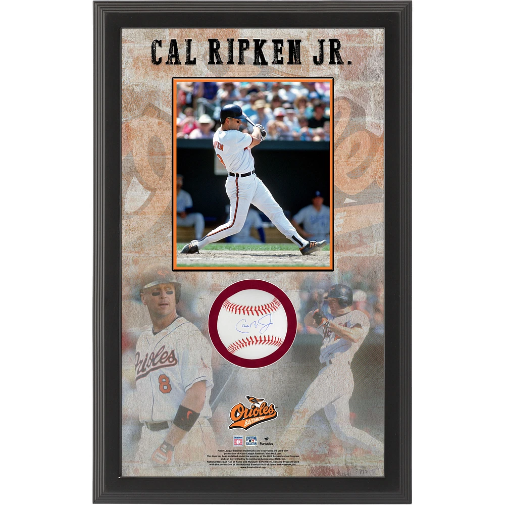 Cal Ripken Jr. Baltimore Orioles Autographed Baseball Shadow Box