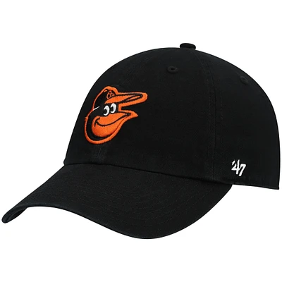 Men's '47 Black Baltimore Orioles Heritage Clean Up Adjustable Hat