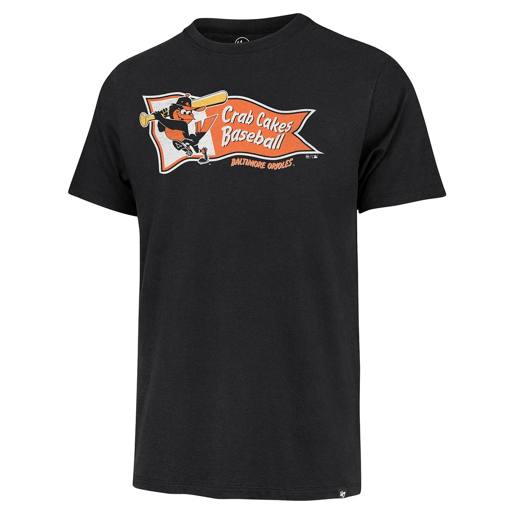Men's '47 Black Baltimore Orioles Regional Franklin T-Shirt