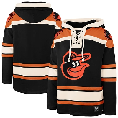 Sweat à capuche noir '47 pour homme, modèle Superior Lacer des Baltimore Orioles