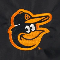 Men's Dunbrooke  Black Baltimore Orioles Coach's Raglan Full-Snap Windbreaker Jacket