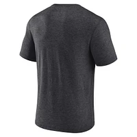 Men's Fanatics Heather Charcoal Baltimore Orioles Home Team Tri-Blend T-Shirt