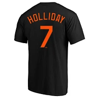 Men's Jackson Holliday Black Baltimore Orioles Big & Tall Name Number T-Shirt