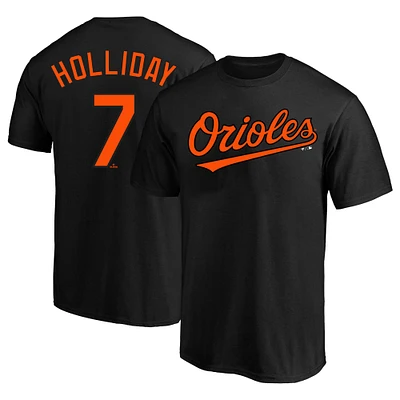 Men's Jackson Holliday Black Baltimore Orioles Big & Tall Name Number T-Shirt