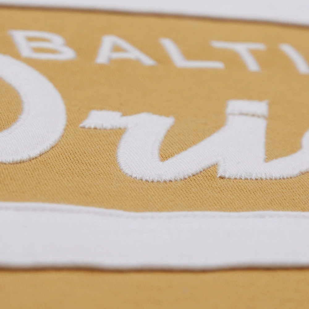 Sweat à capuche Mitchell & Ness pour homme, couleur beige/crème, entraîneur-chef des Orioles de Baltimore