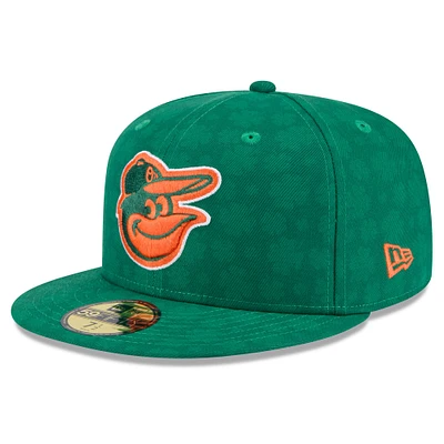 Casquette ajustée 59FIFTY pour homme New Era Kelly Green Baltimore Orioles St. Patrick's Day