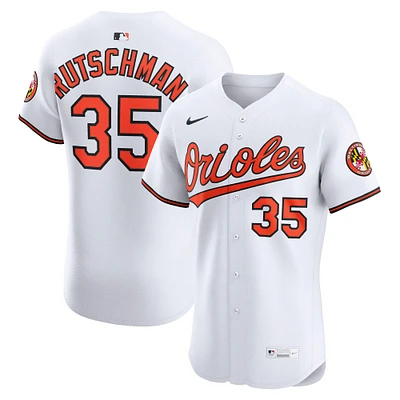 Maillot Nike Adley Rutschman blanc domicile Elite des Baltimore Orioles pour homme