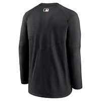 Men's Nike Black Baltimore Orioles Authentic Collection Logo Performance Long Sleeve T-Shirt