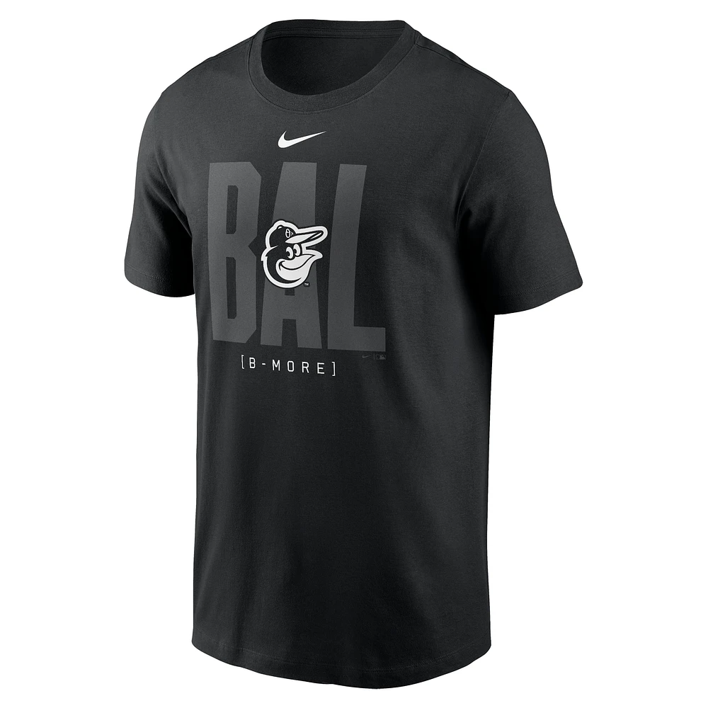 Men's Nike Black Baltimore Orioles Fashion Local T-Shirt