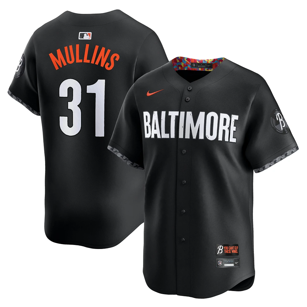 Men's Nike Cedric Mullins Black Baltimore Orioles City Connect Limited Player Jersey