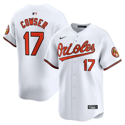 Maillot de joueur Nike Colton Cowser blanc Baltimore Orioles Home Limited pour homme
