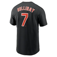 Men's Nike Jackson Holliday Black Baltimore Orioles Fuse Name & Number T-Shirt