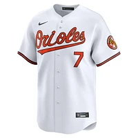 Men's Nike Jackson Holliday White Baltimore Orioles Home Limited Player Jersey