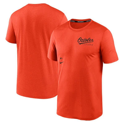 Men's Nike Orange Baltimore Orioles Authentic Collection Early Work Tri-Blend Performance T-Shirt