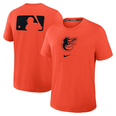 Men's Nike Orange Baltimore Orioles Authentic Collection Early Work Tri-Blend Performance T-Shirt