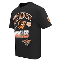 Men's Pro Standard Black Baltimore Orioles Turn It Up Dropped Shoulder T-Shirt