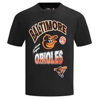 Men's Pro Standard Black Baltimore Orioles Turn It Up Dropped Shoulder T-Shirt