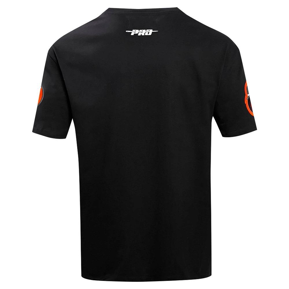 Men's Pro Standard Black Baltimore Orioles Turn It Up Dropped Shoulder T-Shirt