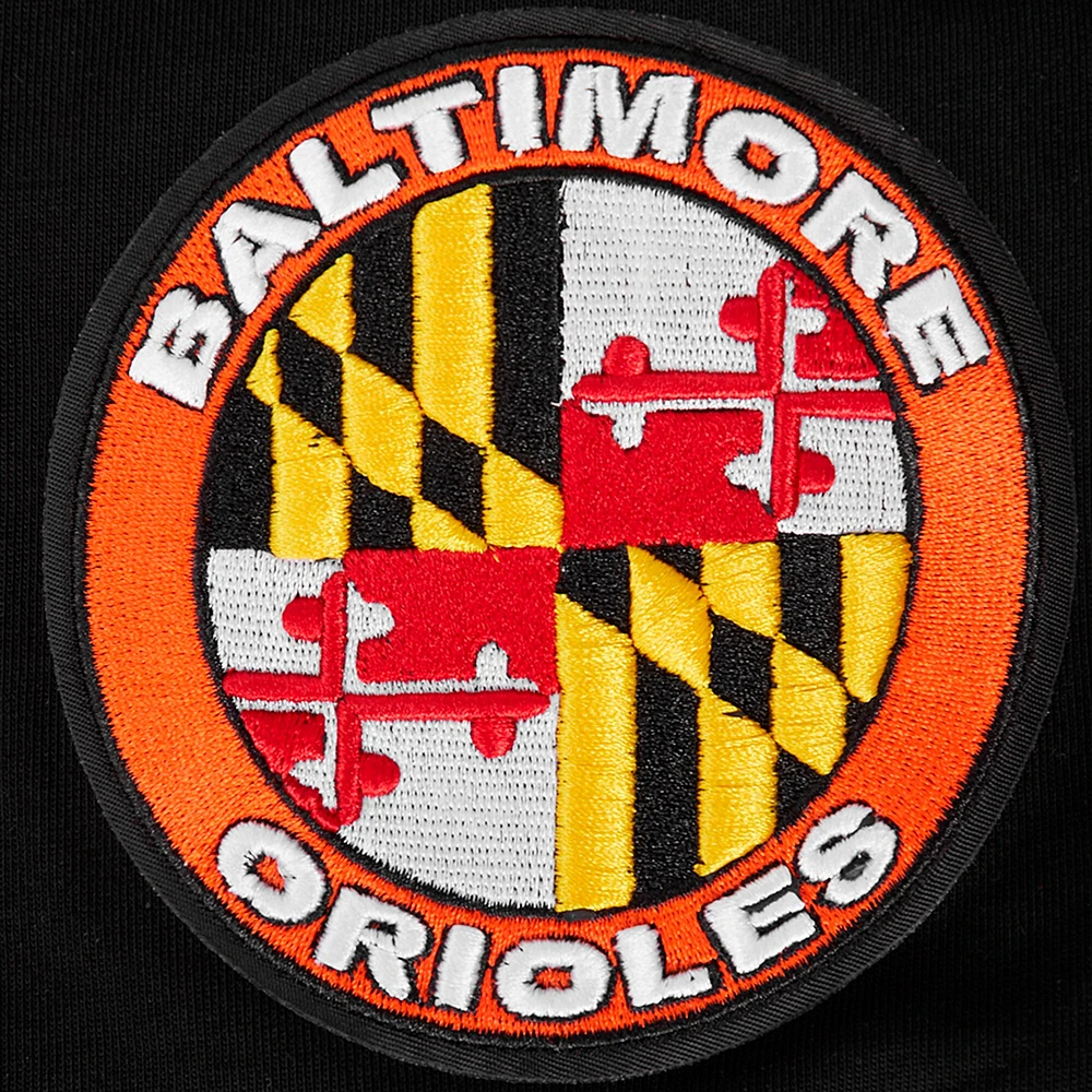 Men's Pro Standard Black Baltimore Orioles Turn It Up Dropped Shoulder T-Shirt