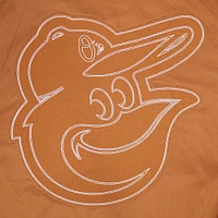 Men's Pro Standard Brown Baltimore Orioles Paint The City Twill Full-Zip Jacket