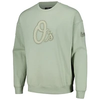 Men's Pro Standard Green Baltimore Orioles Neutral Drop Shoulder Pullover Sweatshirt