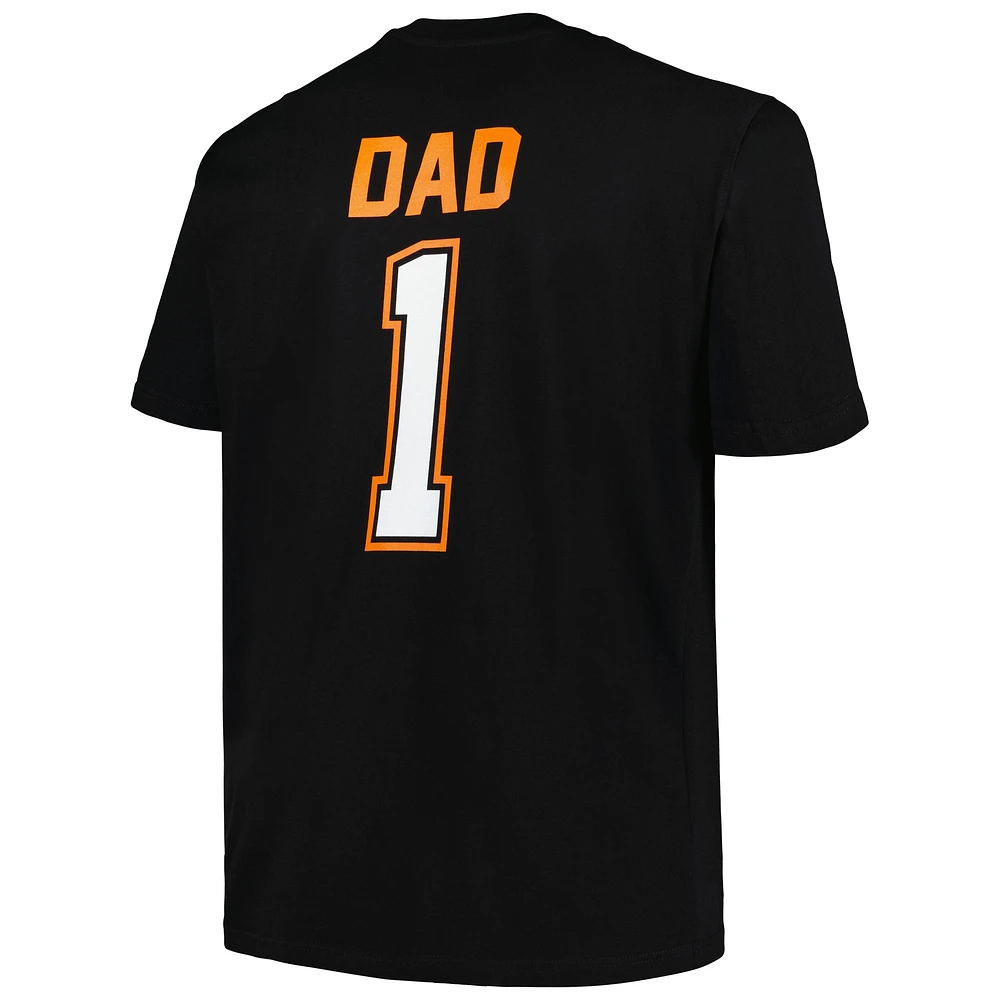 Men's Profile Black Baltimore Orioles Big & Tall #1 Dad T-Shirt