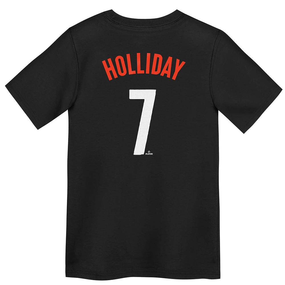Preschool Nike Jackson Holliday Black Baltimore Orioles City Connect Player Name & Number T-Shirt