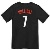 Preschool Nike Jackson Holliday Black Baltimore Orioles City Connect Player Name & Number T-Shirt
