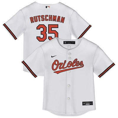 Maillot Nike Adley Rutschman blanc pour enfant, réplique 2.0 des Orioles de Baltimore