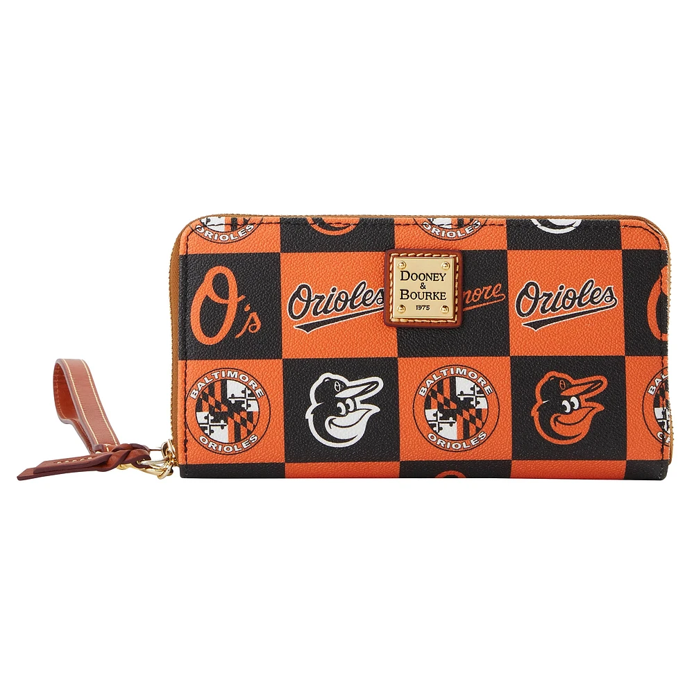Women's Dooney & Bourke Baltimore Orioles Game Day Large Zip-Around Wristlet