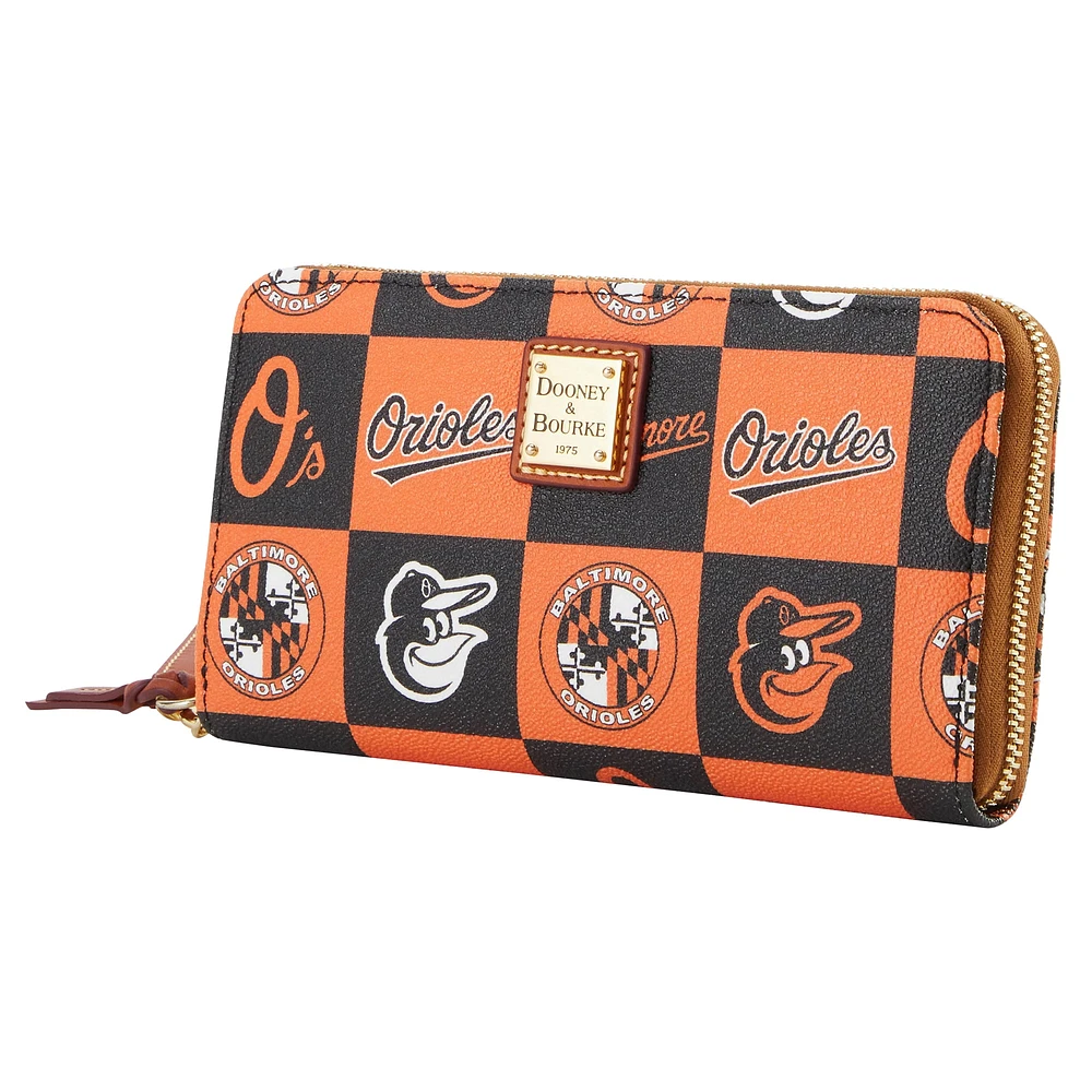 Women's Dooney & Bourke Baltimore Orioles Game Day Large Zip-Around Wristlet