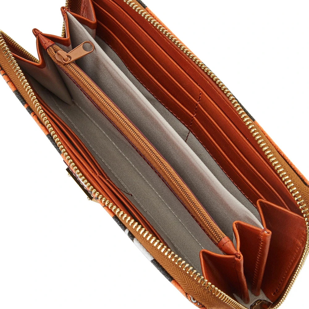 Women's Dooney & Bourke Baltimore Orioles Game Day Large Zip-Around Wristlet