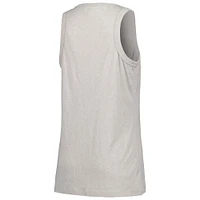 Women's Soft as a Grape Gray Baltimore Orioles Gauze High Neck Tank Top