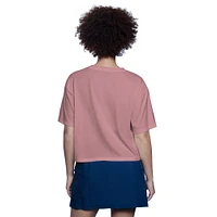 Women's Starter Pink Baltimore Orioles Play the Ball Boxy Cropped T-Shirt