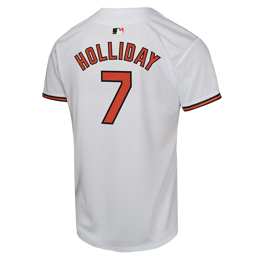 Youth Nike Jackson Holliday White Baltimore Orioles Home Player Game Jersey