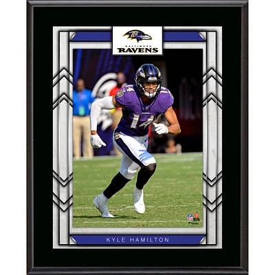 Kyle Hamilton Baltimore Ravens Framed 10.5" x 13" Sublimated Player Plaque