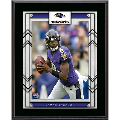 Plaque sublimée Joueur Lamar Jackson Baltimore Ravens 10,5" x 13"