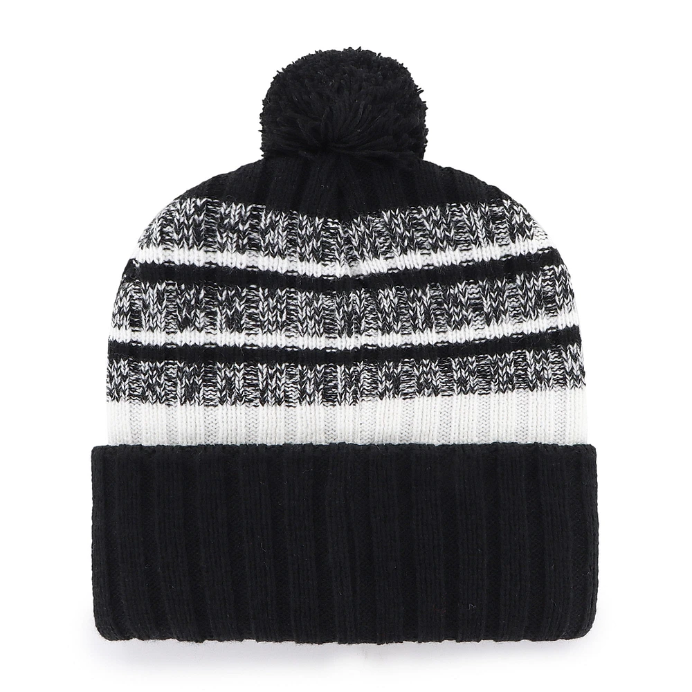 Men's '47  Black Baltimore Ravens Tavern Cuffed Knit Hat with Pom