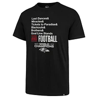 Men's '47 Black Baltimore Ravens Super Bowl XLVII Championship Reunion T-Shirt