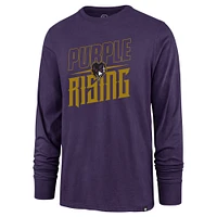 Men's '47 Purple Baltimore Ravens Rising Super Rival Long Sleeve T-Shirt