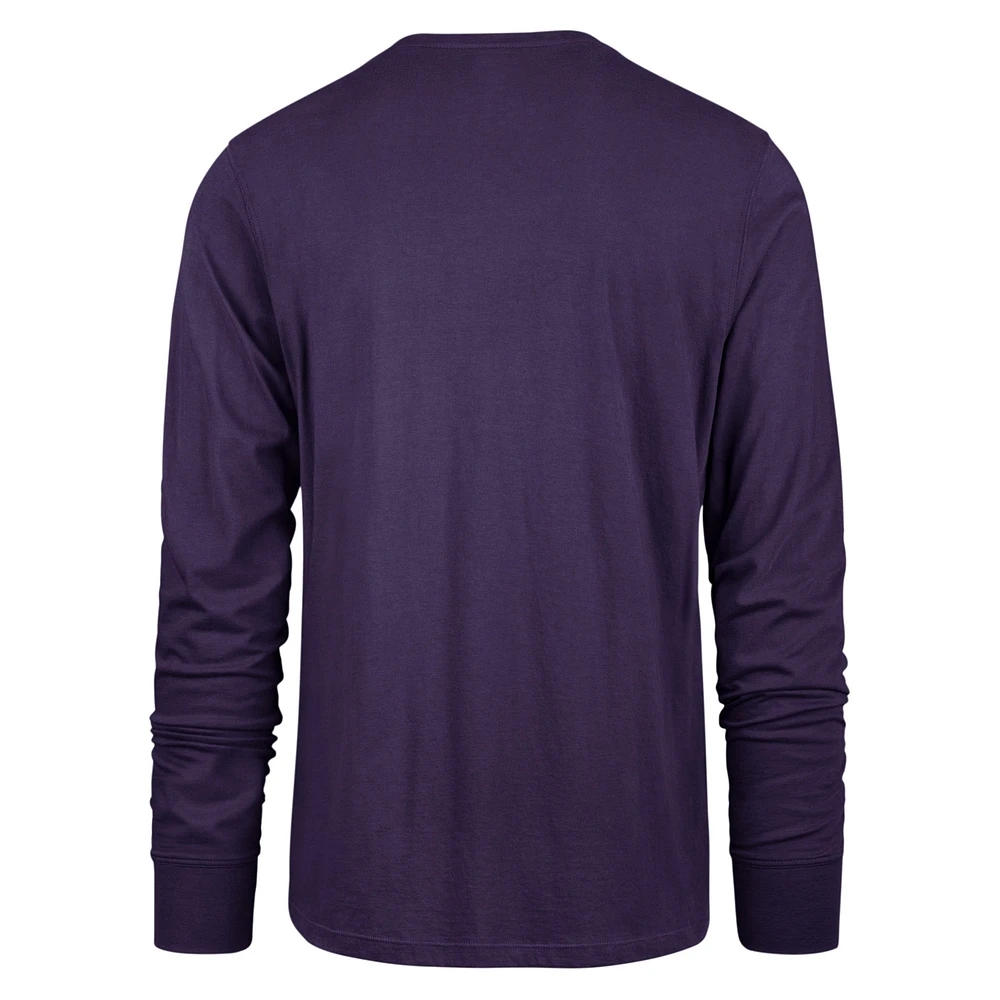 Men's '47 Purple Baltimore Ravens Rising Super Rival Long Sleeve T-Shirt