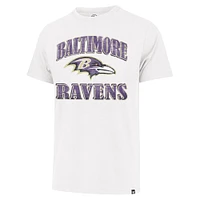 Men's '47 White Baltimore Ravens Overrun Franklin T-Shirt