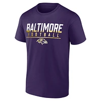 Men's Fanatics  Purple Baltimore Ravens Blocked T-Shirt
