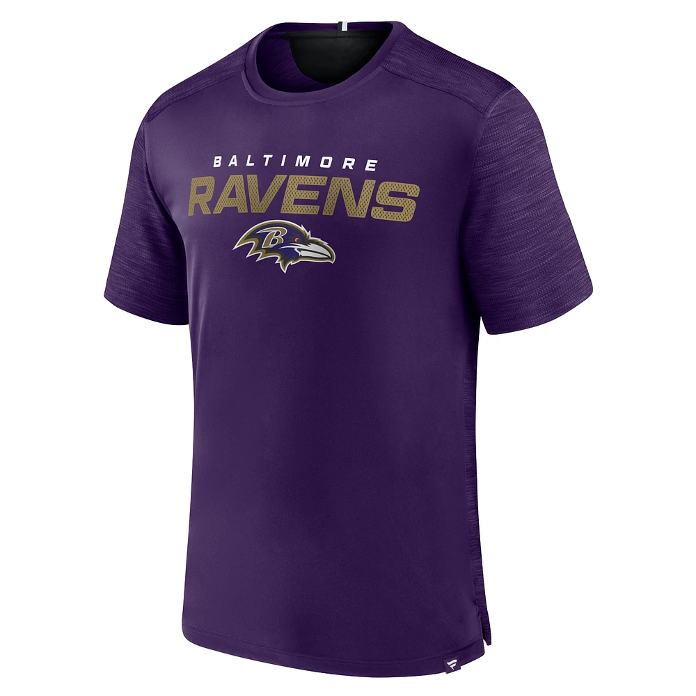 Men's Fanatics Purple Baltimore Ravens Defender Evo T-Shirt